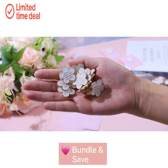 Faith Lapel Pin with Blessing Card, Zinc Alloy Enamel Brooch for Women - Picture 8 of 8